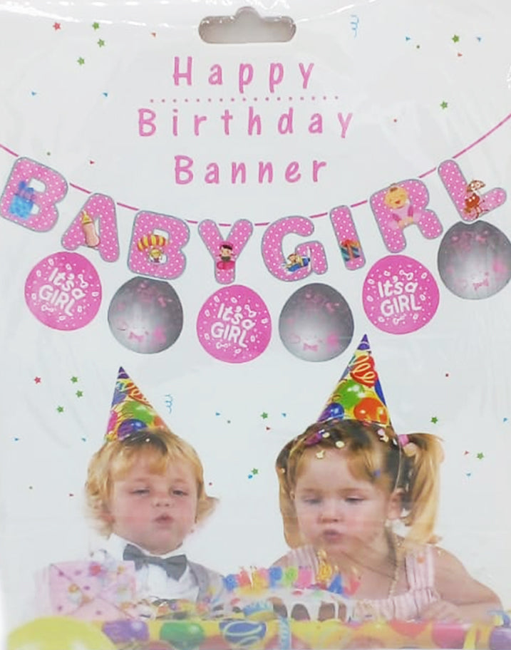 Bannière Happy Birthday It's a Girl