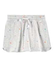 Jupe-Short En Jersey À Imprimé Cœur OshKosh - Gris