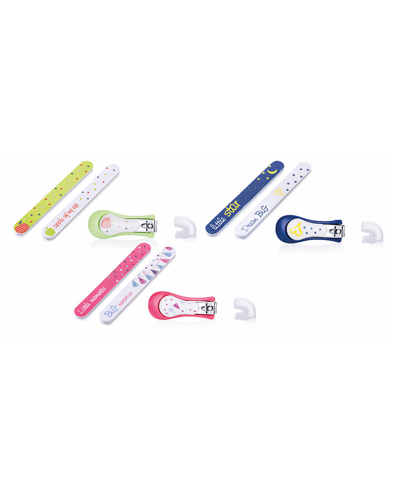 Set Manucure Nûby Coupe-Ongles et limes 0m+ - Rose