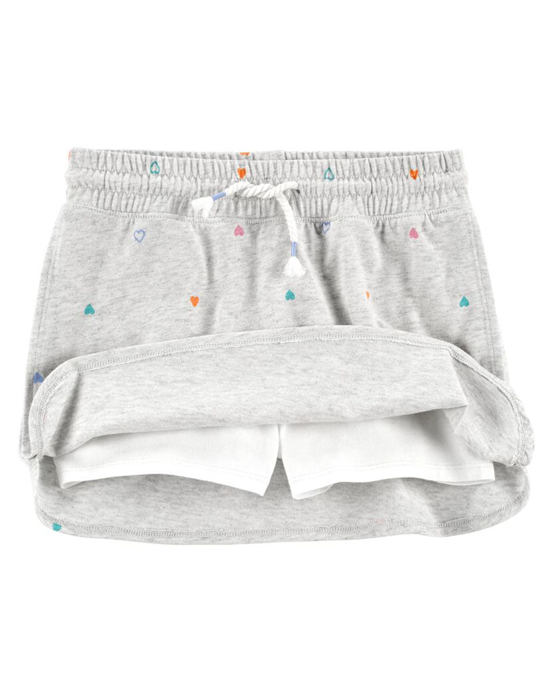 Jupe-Short En Jersey À Imprimé Cœur OshKosh - Gris