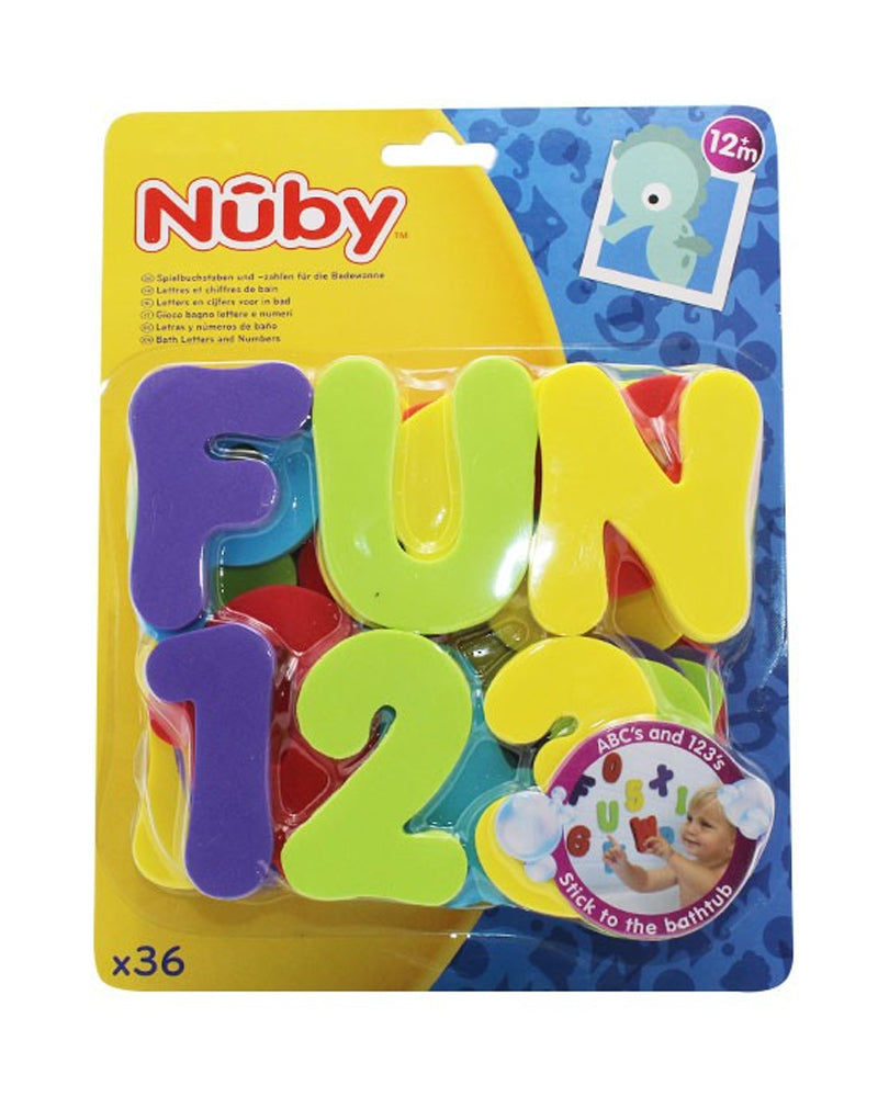 Lettres et chiffres pour le bain Nûby 12m+