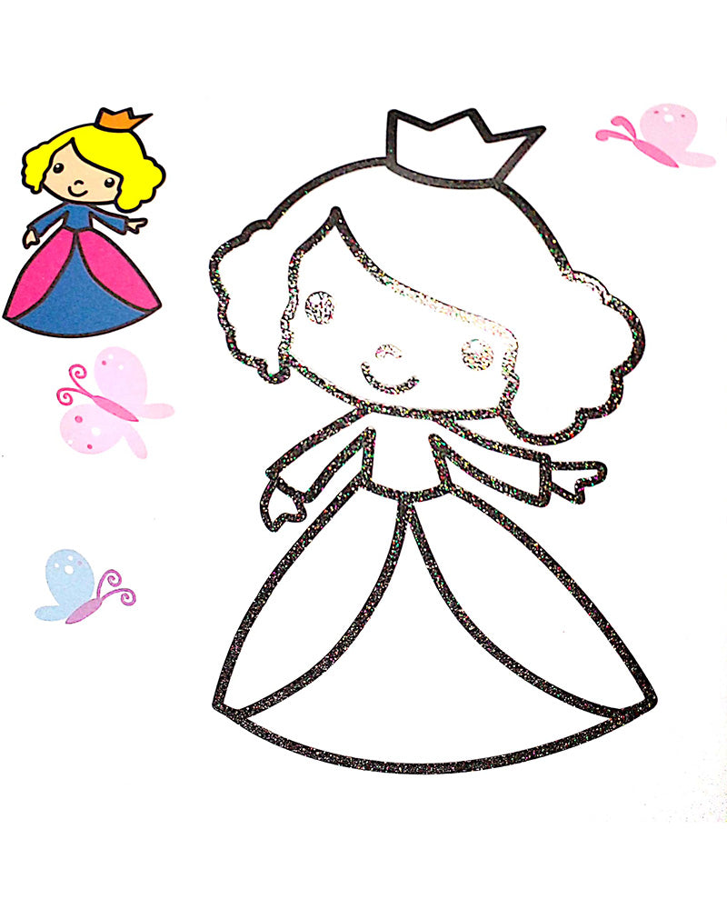 Coloreo sin exceder - Las Princesas