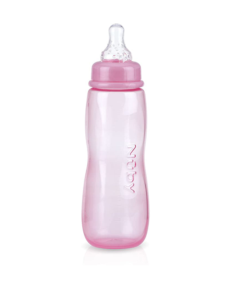 Biberon Nûby en Polycarbonate classique 0m+ 240ml - Rose