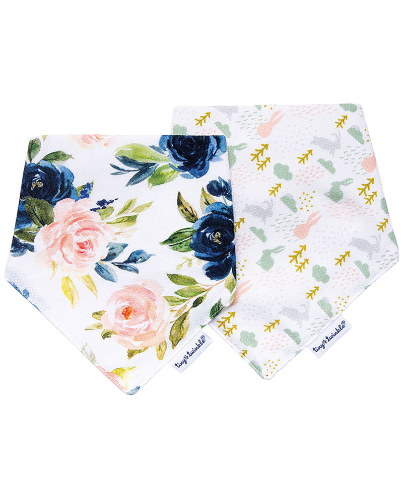 Tiny Twinkle Lot de 2 bavoirs bandana - Blush