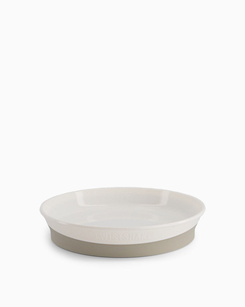 Assiette avec Couvercle - Blanc