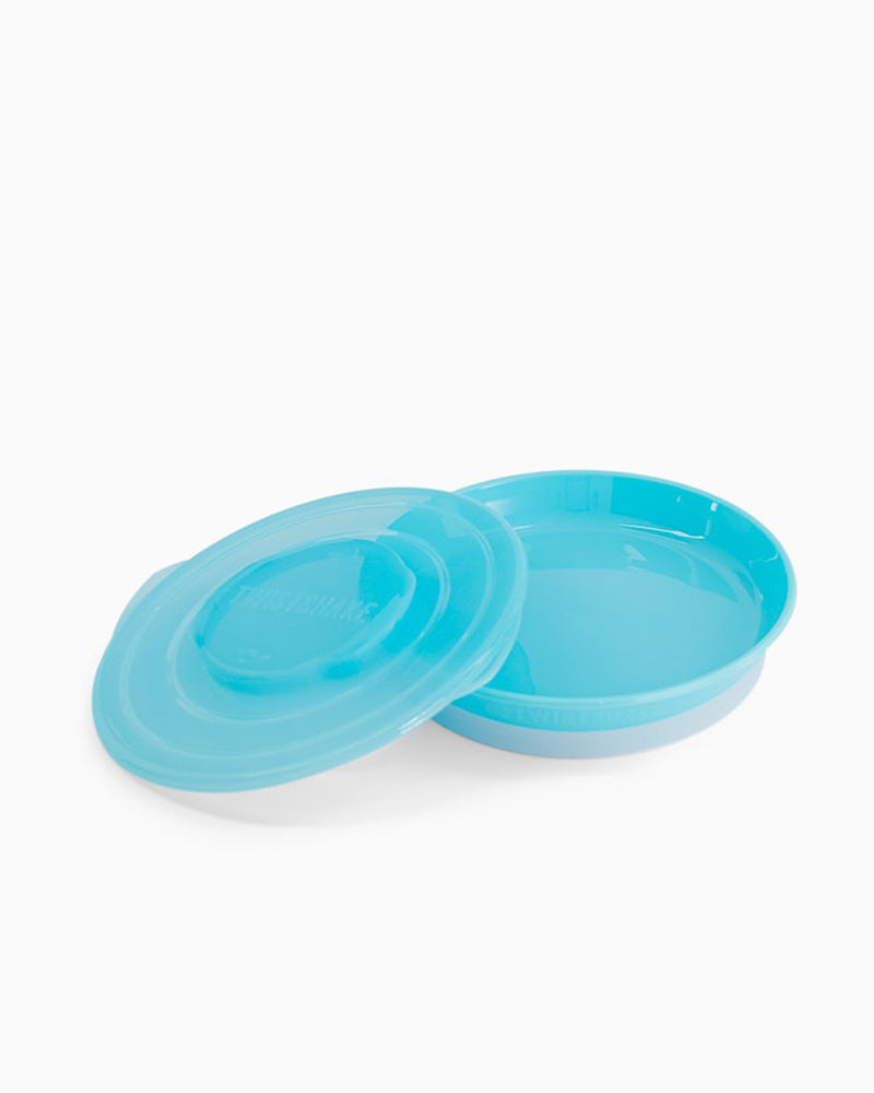 Plato Twistshake con Tapa - Azul