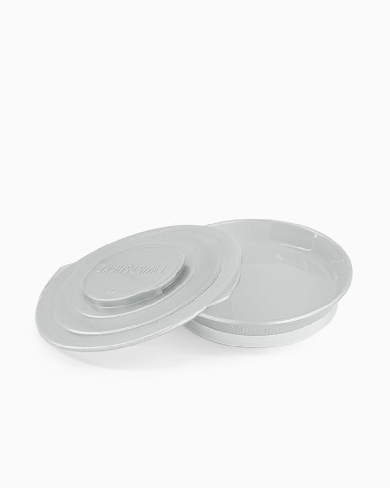 Plato Twistshake con Tapa - Gris