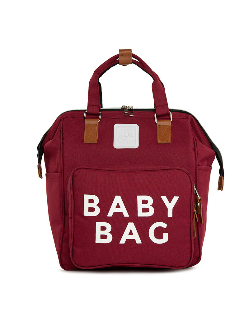 BAGmori Sac à langer Baby Bag Backpack - Bordeaux