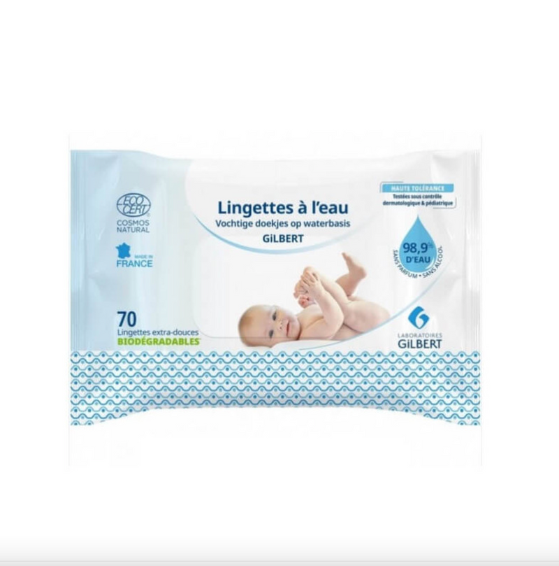 Gilbert Water Wipes - 70 Units