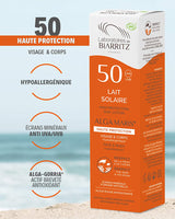 Lait Solaire SPF50 Certifiée Bio 100ml - Laboratoires de Biarritz