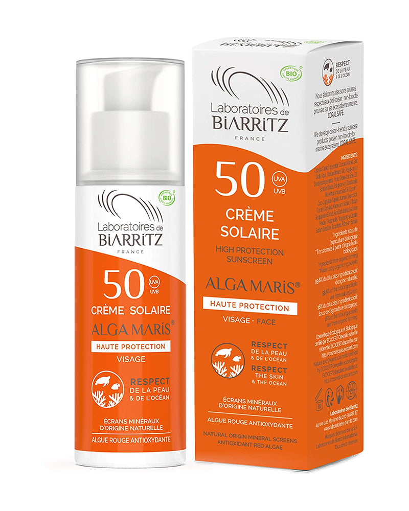 Crema Solar SPF50 Orgánica Certificada 50ml - Laboratoires de Biarritz