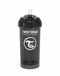 Gourde à Paille Twistshake 360ml - Noir