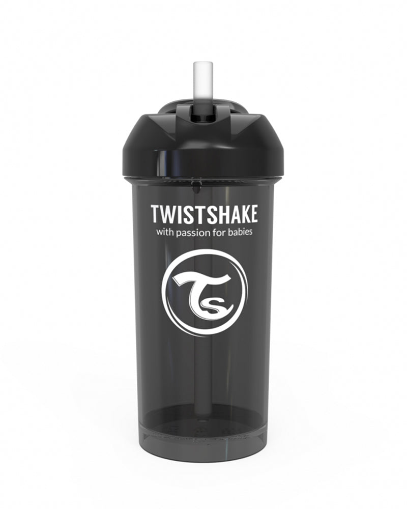 Gourde à Paille Twistshake 360ml - Noir