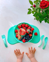 Mini bandeja Click-Mat sin plato Twistshake - Verde