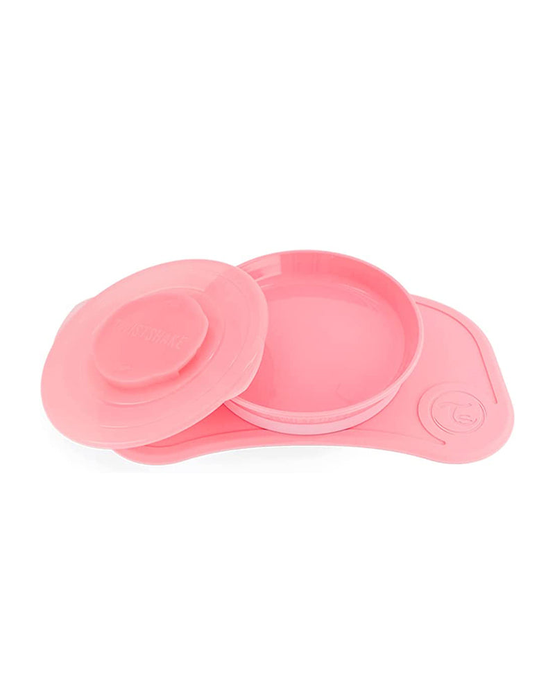 Mini bandeja Click-mat y plato Twistshake - Rosa
