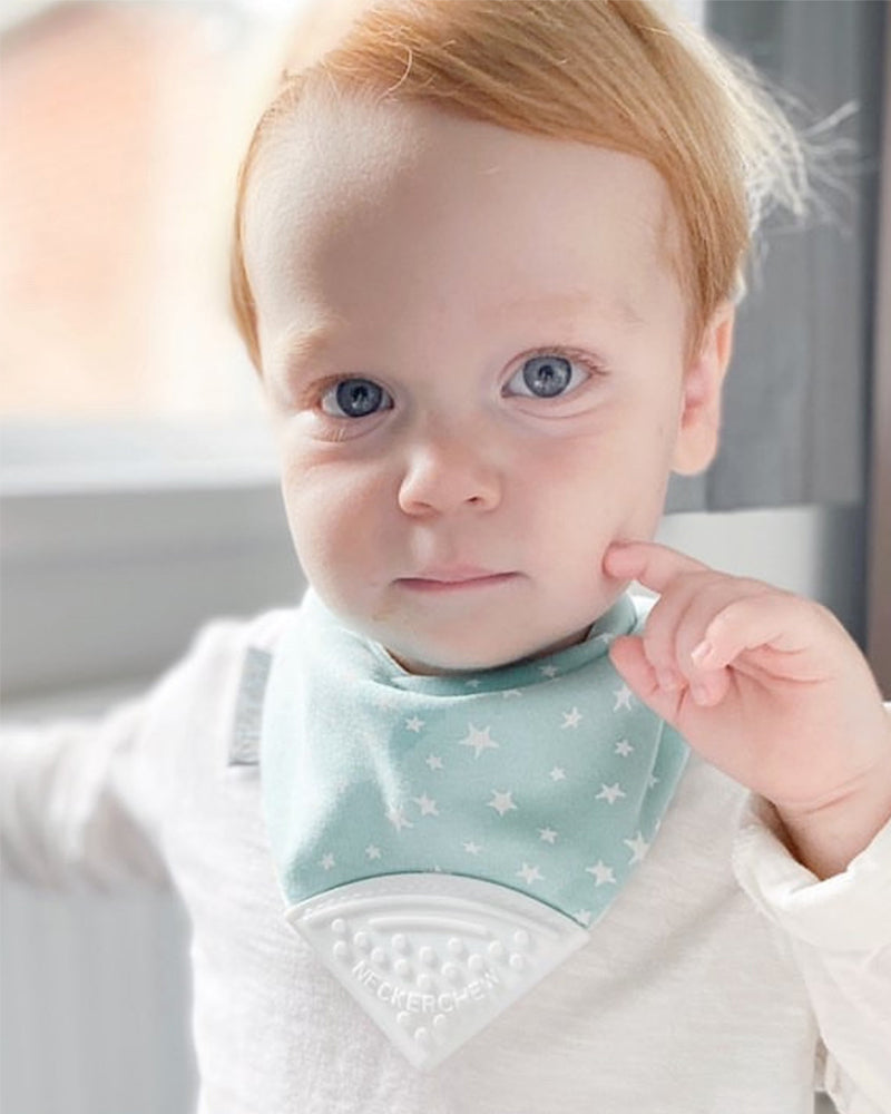 Bavoir de dentition - Sage Stars Neckerchew