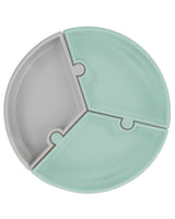 Assiette Puzzle MINIKOIOI avec Ventouse en Silicone – Verte