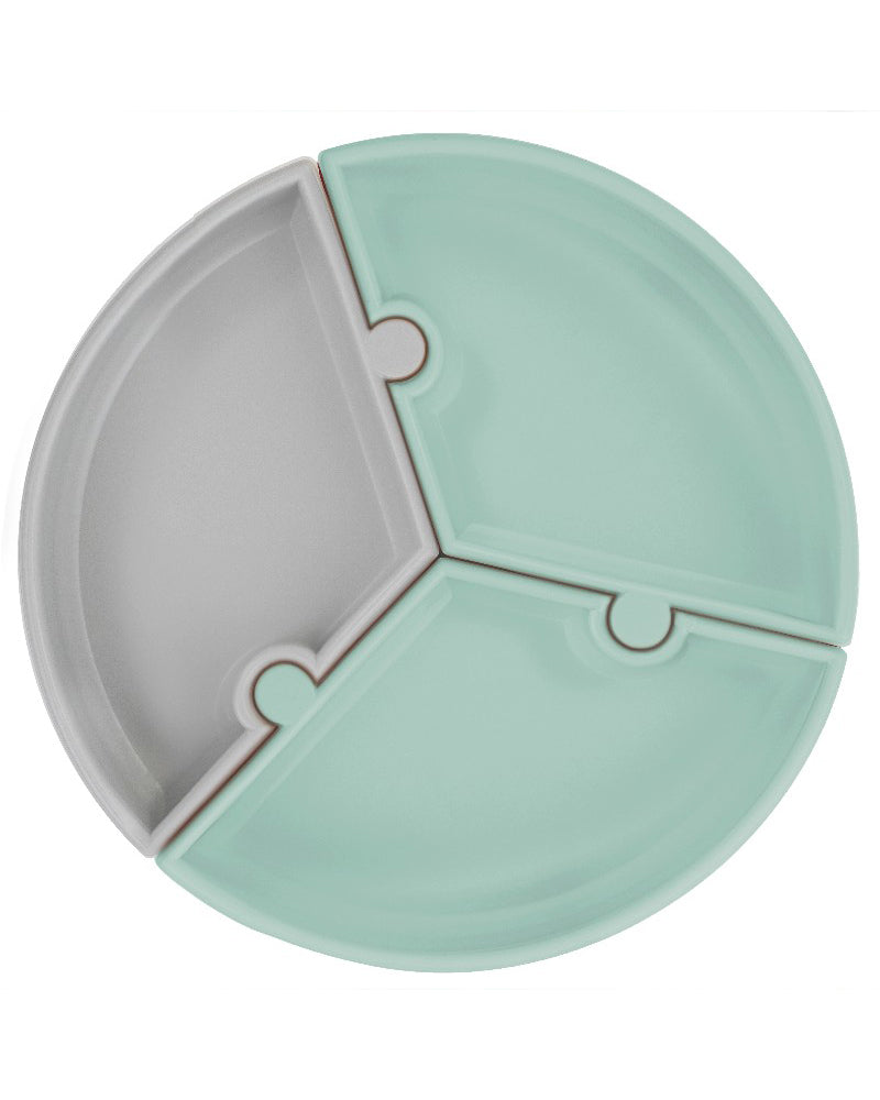 MINIKOIOI Plato Puzzle con Ventosa de Silicona – Verde