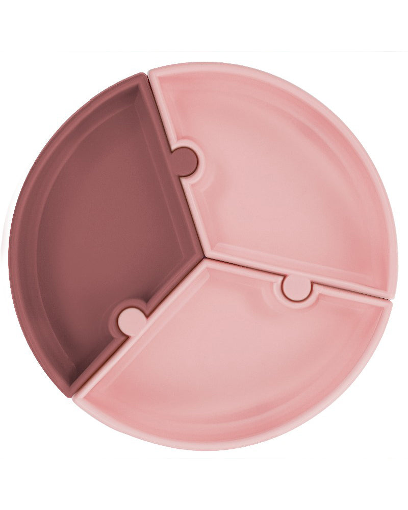 MINIKOIOI Plato Puzzle con Ventosa de Silicona - Rosa